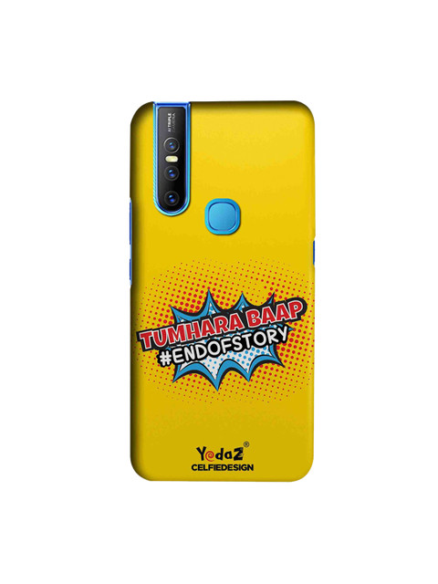 

CelfieDesign Unisex Yellow Tumhara Baap Sustainable Vivo V15 Back Case
