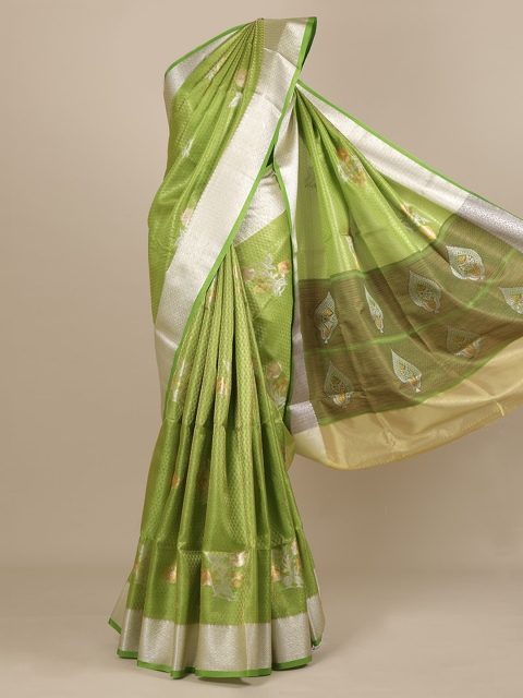 

Pothys Green Woven Design Saree