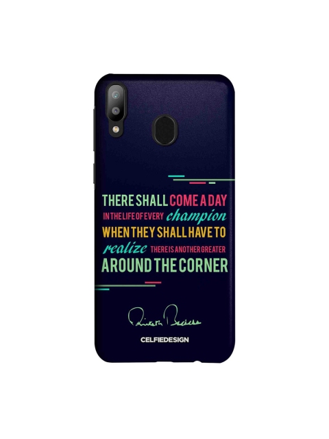 

CelfieDesign Navy Blue & Green Champion AB Quotes Quirky Sustainable Samsung Galaxy M20 Mobile Back Cover