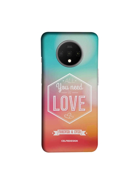 

CelfieDesign Multicoloured All You Need is Love OnePlus 7T Back Cover, Multi