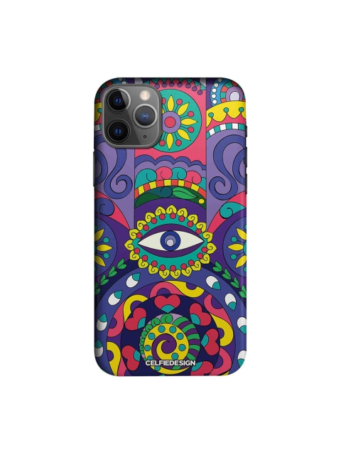 

CelfieDesign Purple & Yellow Humsa Printed iPhone 11 Pro Sustainable Back Cover