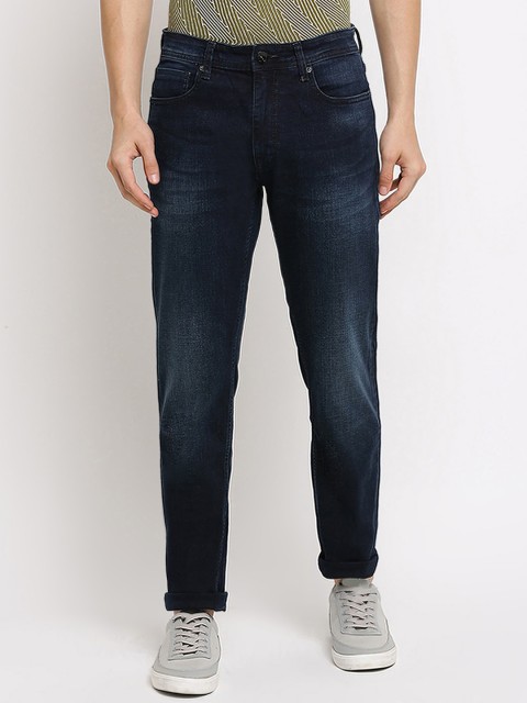 

Pepe Jeans Men Navy Blue Tapered Fit Jeans