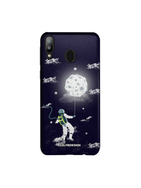 

CelfieDesign Navy-Blue & White Spaceman Samsung Galaxy M20 Sustainable Back Cover