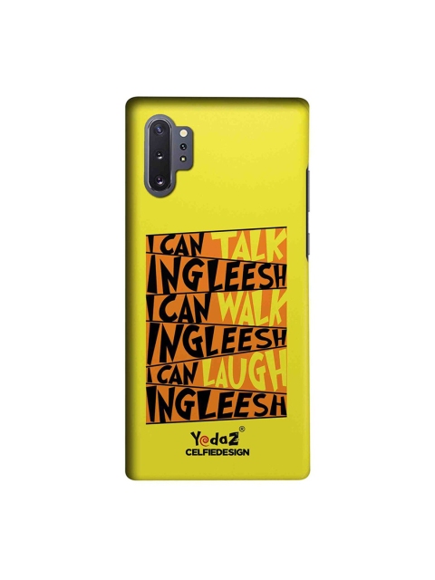 

CelfieDesign Yellow & Black Typography Sustainable I Can Talk Ingleesh I Can Samsung Galaxy Note10 Plus Back Cover