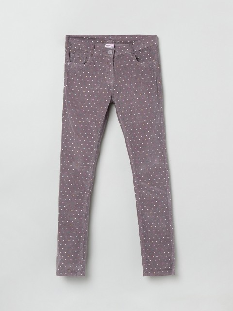 

max Girls Multicoloured Regular Fit Printed Regular Trousers, Multi