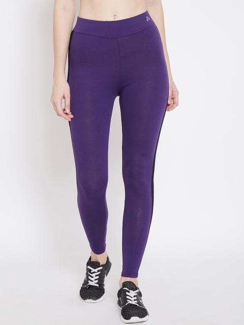 

ALIZA Women Purple Solid Tights