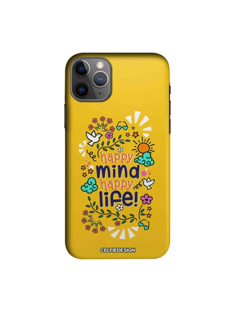 

CelfieDesign Yellow Happy Mind Happy Life iPhone 11 Pro Sustainable Back Case