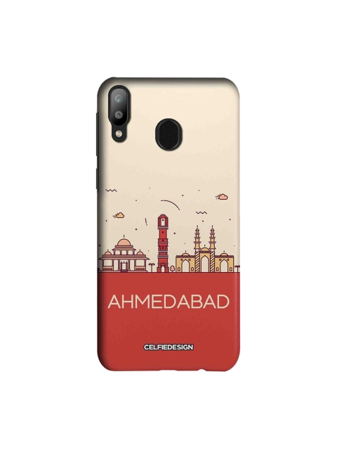 

CelfieDesign Pink & Red Ahmedabad Skyline Quirky Samsung Galaxy M20 Mobile Back Cover