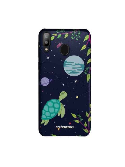 

CelfieDesign Navy-Blue & Green Space Turtle Samsung Galaxy M20 Back Cover