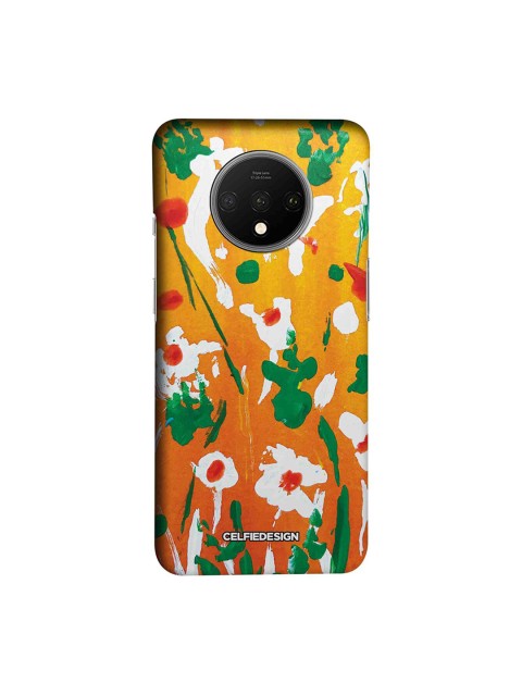 

CelfieDesign Orange & Green Blooming Base 501 Quirky OnePlus 7T Back Cover