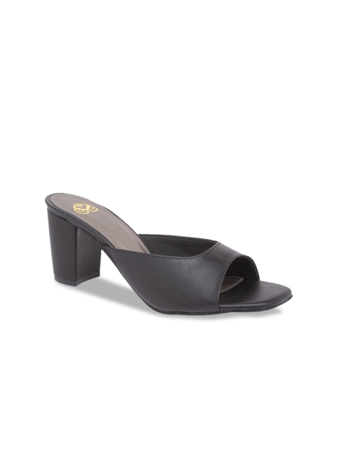 

Sole To Soul Women Black Solid Block Heels
