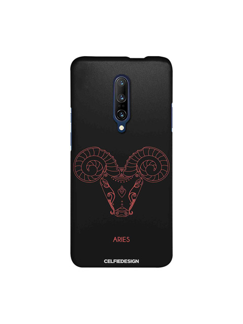

CelfieDesign Black & Pink Aries Printed OnePlus 7 Pro Back Case