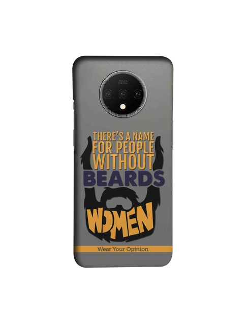 

CelfieDesign Grey & Yellow Quirky Men with beard OnePlus 7T Back Cover