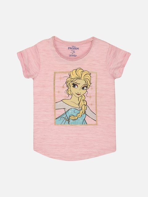

Kids Ville Frozen featured Pink Tshirt for Girls