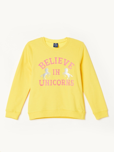 

Fame Forever by Lifestyle Girls Yellow Printed Sweatshirt