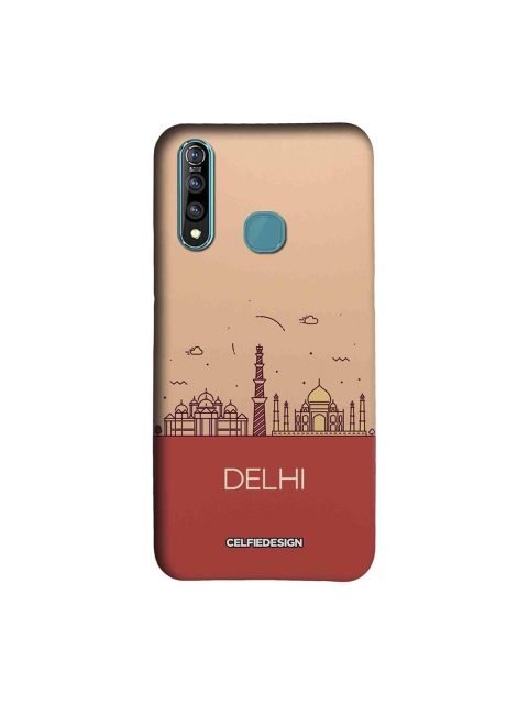 

CelfieDesign Peach-Coloured & Red Printed Vivo Z1 Pro Phone Back Cover