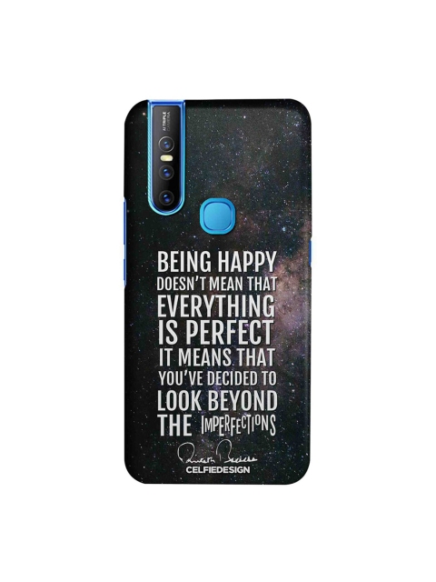 

CelfieDesign Black & White Printed Vivo V15 Phone Back Case