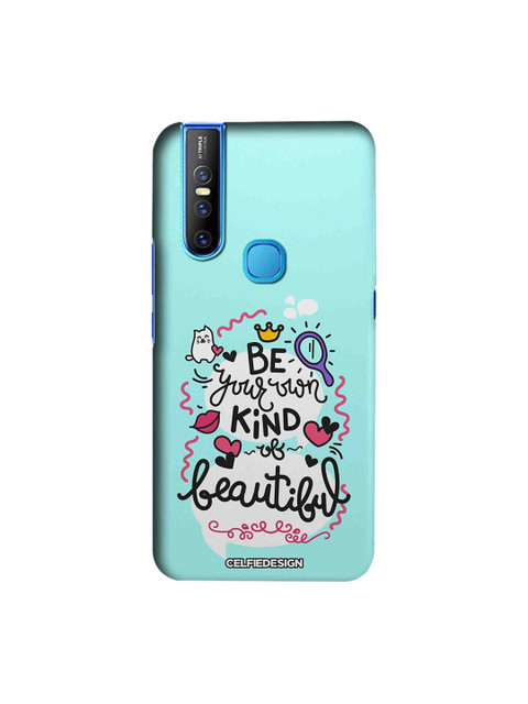 

CelfieDesign Blue & White Be Your Own Kind Of Beautiful Base 501 Quirky Sustainable Vivo V15 Back Cover