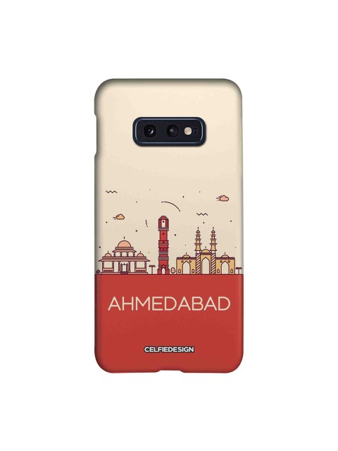 

CelfieDesign Beige & Red Samsung Galaxy S10E Back Cover