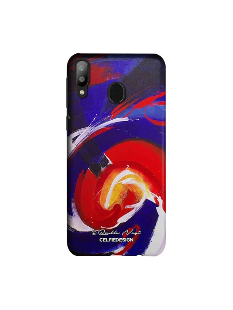 

CelfieDesign Blue & Red Waves Rouble Nagi Quirky Sustainable Samsung Galaxy M20 Mobile Back Cover