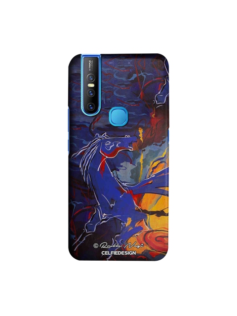 

CelfieDesign Blue Printed Vivo V15 Phone Back Case