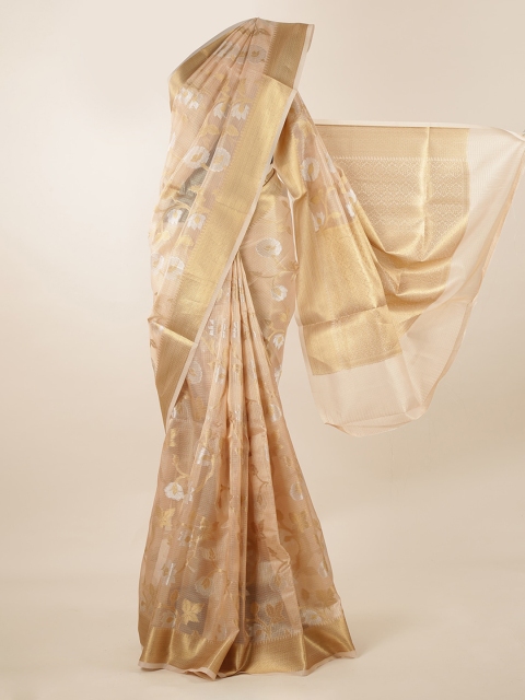 

Pothys Cream-Coloured Woven Design Saree