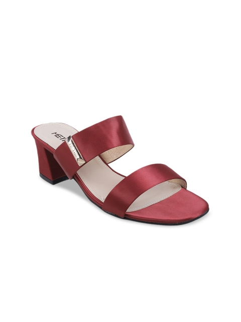 

Metro Women Maroon Solid Block Heels