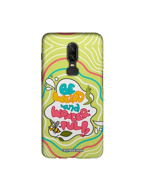 

CelfieDesign Unisex Multicoloured Quirky Printed OnePlus 6 Sustainable Back Cover, Multi