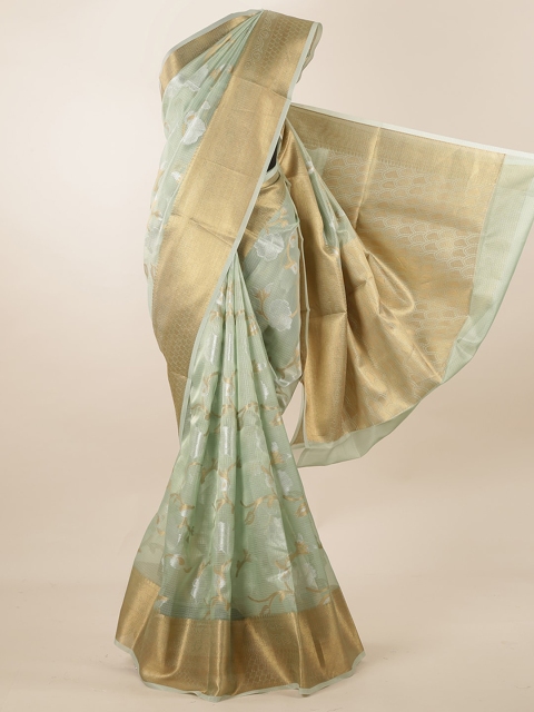 

Pothys Green Woven Design Saree