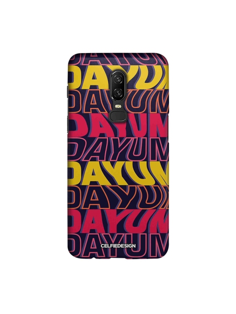 

CelfieDesign Navy-Blue & Yellow Dayum Swagger OnePlus 6 Sustainable Back Cover