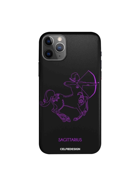 

CelfieDesign Black & Purple Sagittarius Zodiac Printed Apple iPhone 11 Pro Sustainable Back Cover