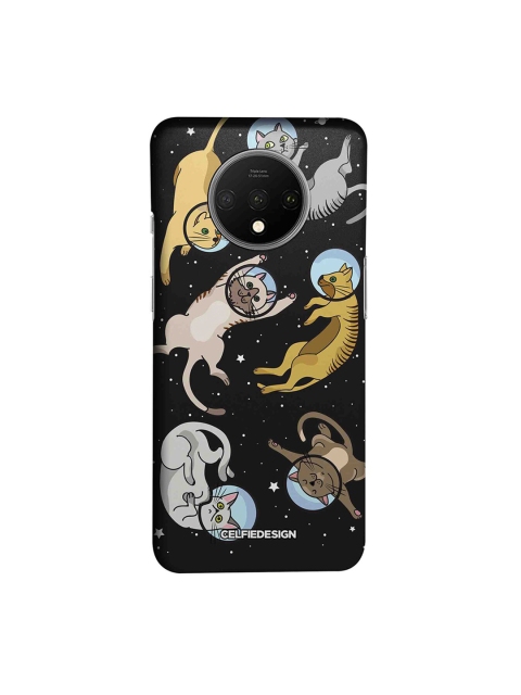 

CelfieDesign Black & Brown Cat in Space Base 501 Printed OnePlus 7T Back Cover