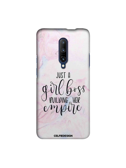 

CelfieDesign Black & Pink Boss Lady Printed OnePlus 7 Pro Sustainable Back Cover