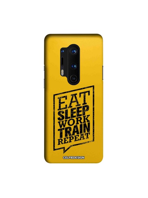 

CelfieDesign Yellow & Black Eat Sleep OnePlus 8 Pro Sustainable Case
