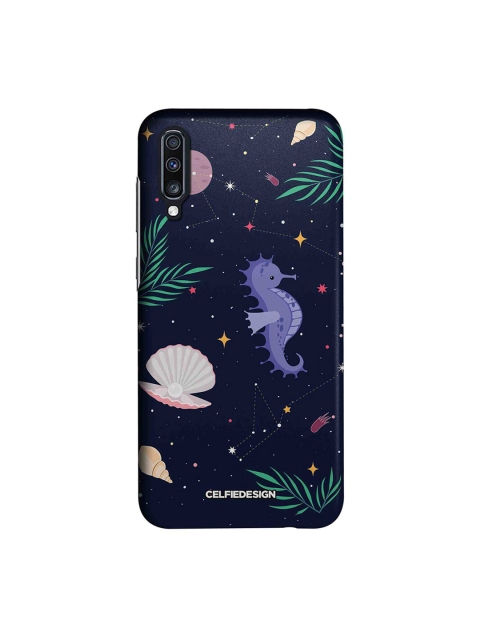

CelfieDesign Navy-Blue & Green Space Beach Samsung Galaxy A70 Back Cover