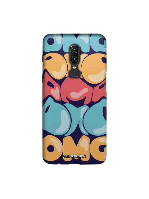 

CelfieDesign Blue & Yellow OMG Swagger Quirky Sustainable OnePlus 6 Back Cover