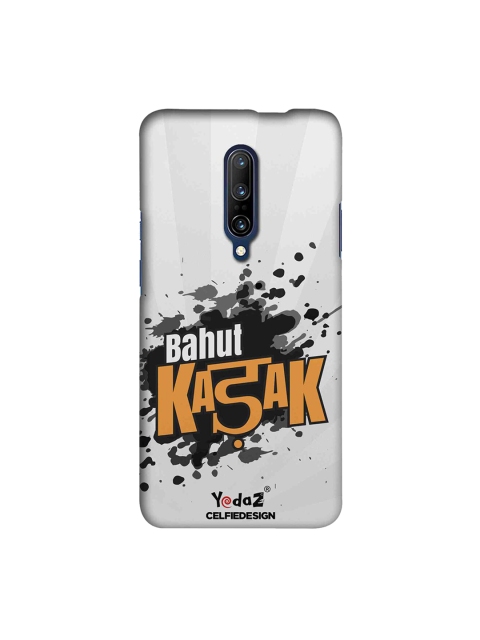 

CelfieDesign Grey & Yellow Bahut Kadak OnePlus 7 Pro Back Cover