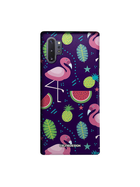 

CelfieDesign Purple & Green Flamingo Base 501 Quirky Sustainable Samsung Galaxy Note10 Plus Back Cover