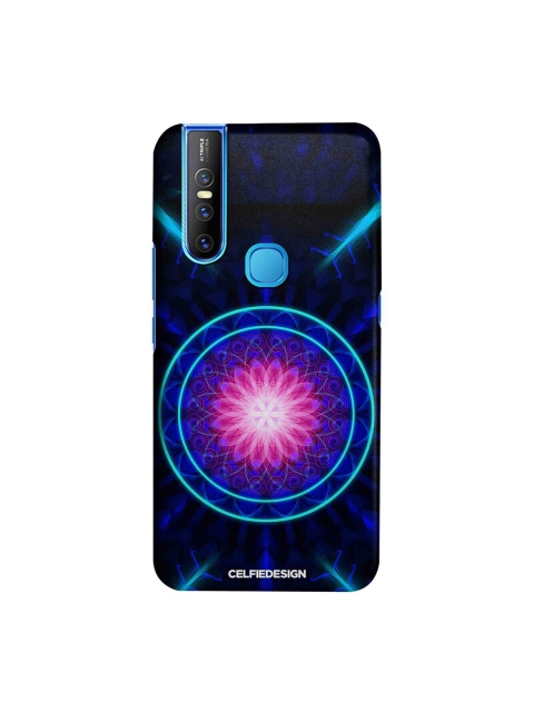

CelfieDesign Unisex Black, Pink & Teal Quirky Printed Vivo V15 Sustainable Back Cover