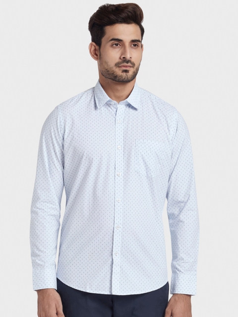 

ColorPlus Men Blue Regular Fit Printed Casual Shirt