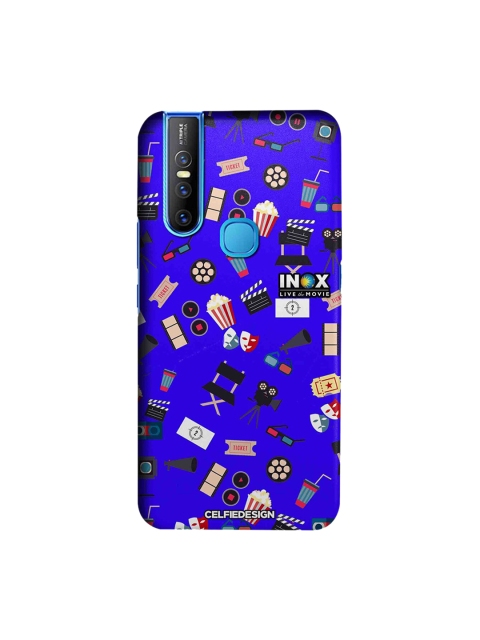 CelfieDesign Violet & White Love Cinema INOX Quirky Sustainable Vivo V15 Back Cover