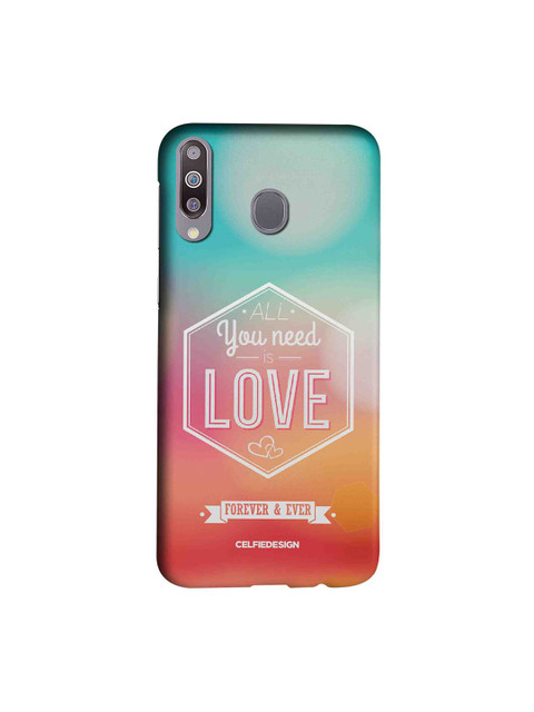 

CelfieDesign Multicoloured All You Need is Love Samsung Galaxy M30 Mobile Back Cover, Multi