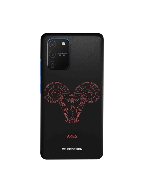 

CelfieDesign Black & Pink Aries Samsung Galaxy S10 Lite Back Cover