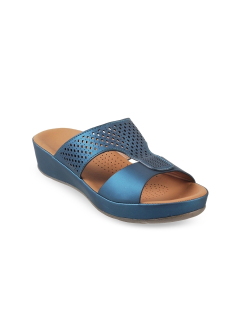 

Metro Women Blue Solid Wedges
