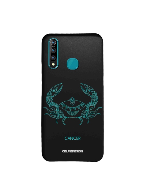 

CelfieDesign Black & Turquoise Blue Printed Vivo Z1 Pro Phone Back Cover
