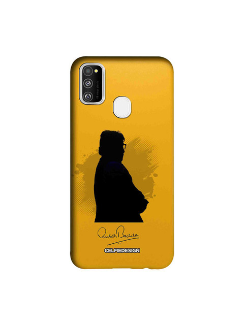 

CelfieDesign Yellow & Black BB With Signature Samsung Galaxy M30s Sustainable Back Cover