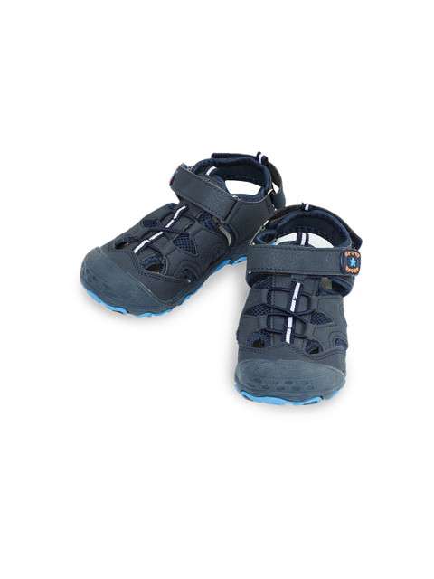 

max Boys Blue Solid Shoe-Style Sandals