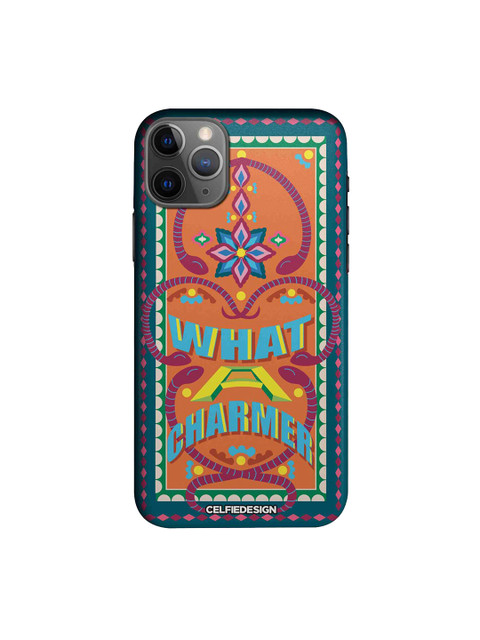 

CelfieDesign Multicoloured What A Charmer Quirky Sustainable Apple iPhone 11 Pro Mobile Back Cover, Multi