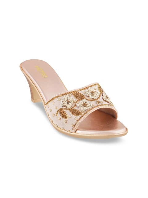 

Metro Women Beige Woven Design Heels