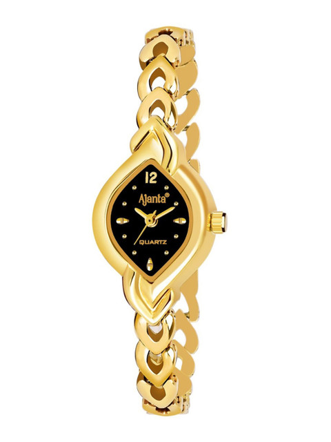 

Ajanta Women Black AAjanta_AWC402MRL/1-Gold nalogue Watch